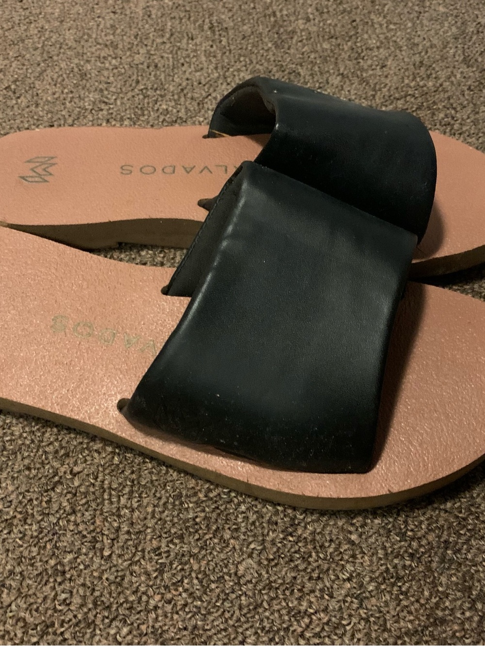 Black Slide Sandals for Women